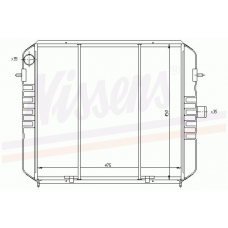 63213 NISSENS Радиатор, охлаждение двигателя
