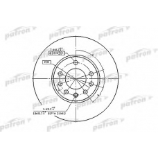 PBD2778 PATRON Тормозной диск