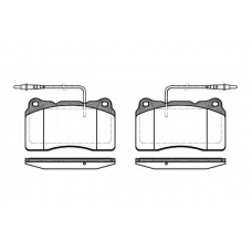 P7663.14 WOKING Комплект тормозных колодок, дисковый тормоз