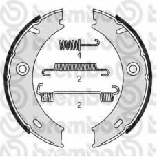 S 50 512 BREMBO Комплект тормозных колодок, стояночная тормозная с