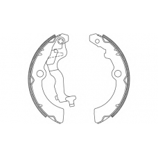 BSA2236.00 OPEN PARTS Комплект тормозных колодок