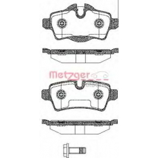 1344.00 METZGER Комплект тормозных колодок, дисковый тормоз