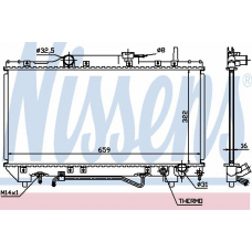 64802A NISSENS Радиатор, охлаждение двигателя