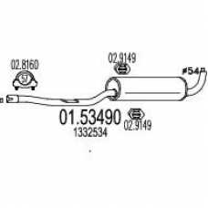 01.53490 MTS Средний глушитель выхлопных газов