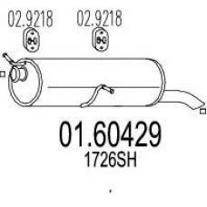 01.60429 MTS Глушитель выхлопных газов конечный