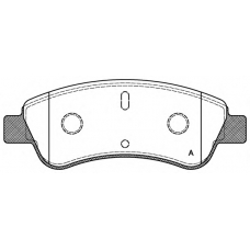 BPA0840.10 OPEN PARTS Комплект тормозных колодок, дисковый тормоз