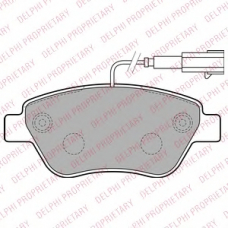 LP2230 DELPHI Комплект тормозных колодок, дисковый тормоз