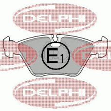 LP705 DELPHI Комплект тормозных колодок, дисковый тормоз