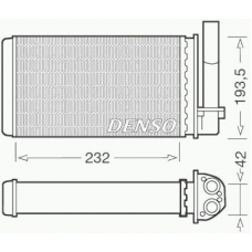 DRR21003 DENSO Теплообменник, отопление салона