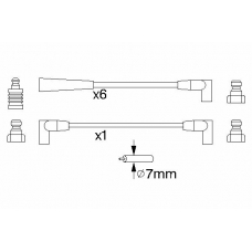 0 986 356 711 BOSCH Комплект проводов зажигания