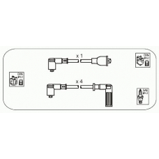 RVS2 JANMOR Комплект проводов зажигания