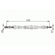 1 987 477 427 BOSCH Трос, стояночная тормозная система