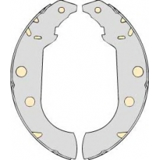 K639785 MGA Комплект тормозов, барабанный тормозной механизм