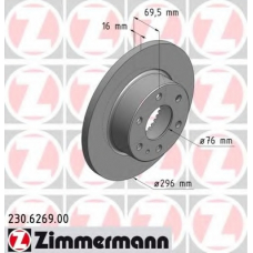 230.6269.00 ZIMMERMANN Тормозной диск