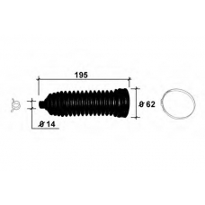 0902115 OCAP Пыльник, рулевое управление