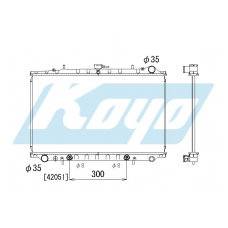 PA020528 KOYO Радиатор nissan 300 zx