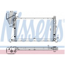 62519A NISSENS Радиатор, охлаждение двигателя