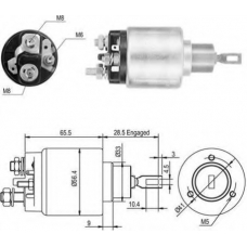 940113050046 MAGNETI MARELLI Тяговое реле, стартер