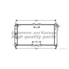 M554-15 ASHUKI Радиатор, охлаждение двигателя