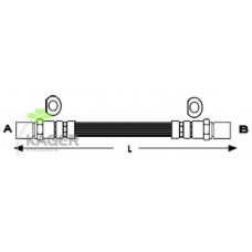 38-0496 KAGER Тормозной шланг