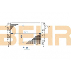 2110405 BEHR Radiator