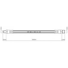 VBH644 MOTAQUIP Тормозной шланг