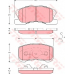 GDB3266 TRW Комплект тормозных колодок, дисковый тормоз
