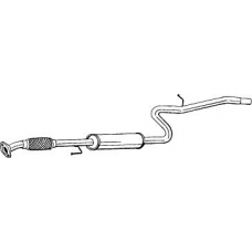 287-419 BOSAL Средний глушитель выхлопных газов