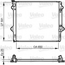 735568 VALEO Радиатор, охлаждение двигателя