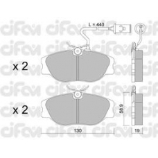 822-072-0 CIFAM Комплект тормозных колодок, дисковый тормоз