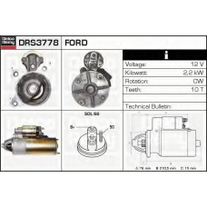 DRS3778 DELCO REMY Стартер