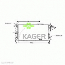 31-0756 KAGER Радиатор, охлаждение двигателя