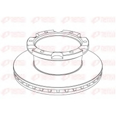 NCA1036.20 REMSA Тормозной диск