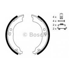 0 986 487 726 BOSCH Комплект тормозных колодок, стояночная тормозная с