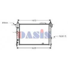 151460N AKS DASIS Радиатор, охлаждение двигателя