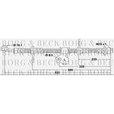 BBH6198 BORG & BECK Тормозной шланг