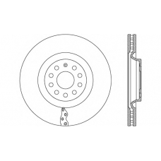 BDA2665.20 OPEN PARTS Тормозной диск