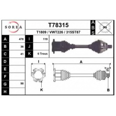 T78315 EAI Приводной вал