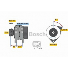 0 986 081 380 BOSCH Генератор