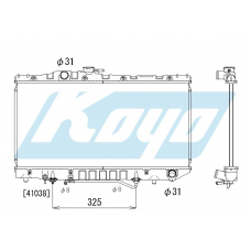 PA010193 KOYO P-tank corrugate-fin ass'y