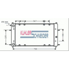 3500601 KUHLER SCHNEIDER Радиатор, охлаждение двигател