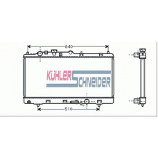 0212401 KUHLER SCHNEIDER Радиатор, охлаждение двигател