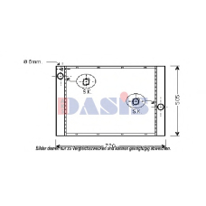 050053N AKS DASIS Радиатор, охлаждение двигателя