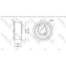 642027 AUTEX Натяжной ролик, ремень грм