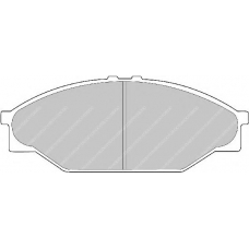 FSL949 FERODO Комплект тормозных колодок, дисковый тормоз