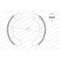 152-2249 WEEN Комплект тормозных колодок