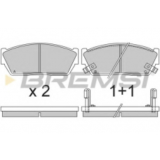 BP2288 BREMSI Комплект тормозных колодок, дисковый тормоз