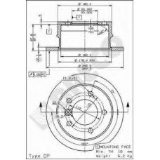 BS 7610 BRECO Тормозной диск