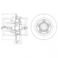 BG3086 DELPHI Тормозной диск