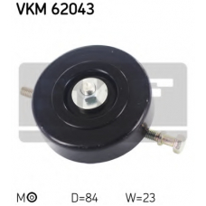 VKM 62043 SKF Натяжной ролик, поликлиновой  ремень